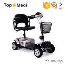 Scooter de movilidad eléctrica plegable de cuatro ruedas con anti-ruedas